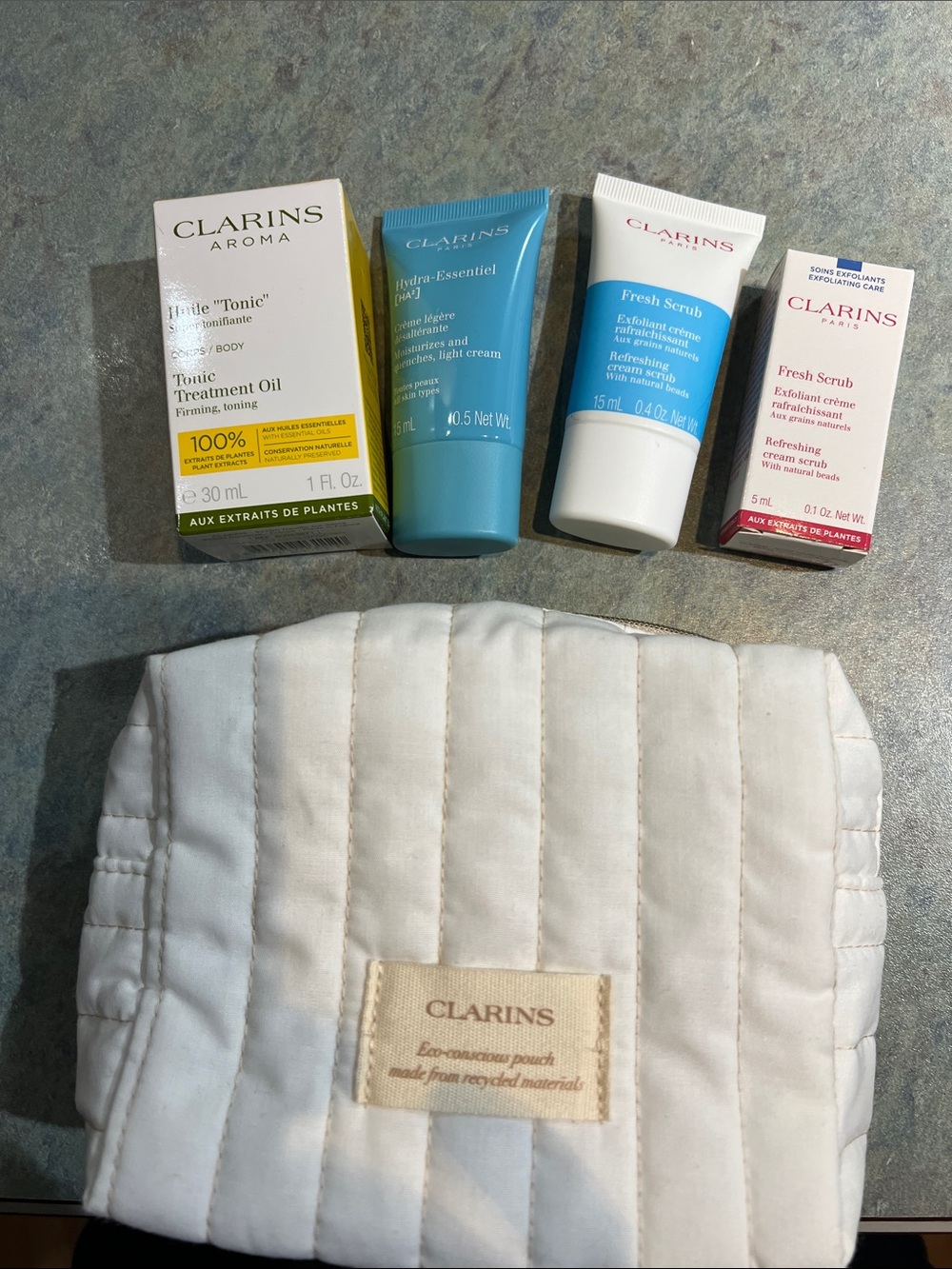 Clarins travel kit